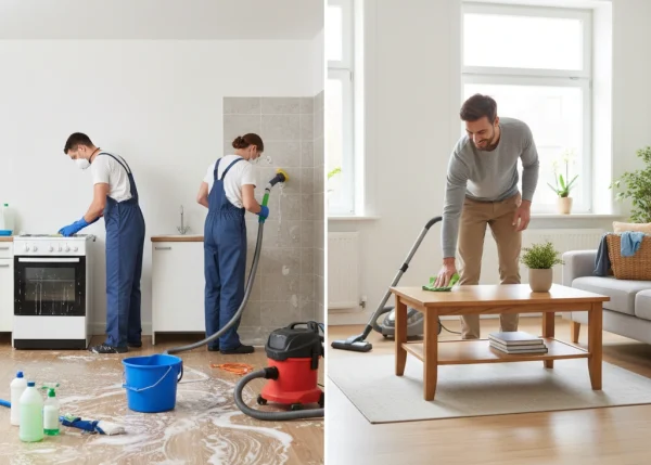 End of tenancy cleaning vs standard domestic cleaning<br />
