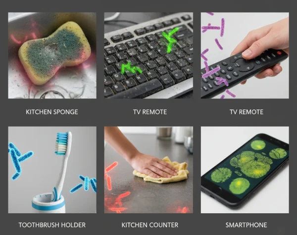 The hidden bacteria hotspots in your home